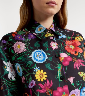 Gucci Floral silk twill blouse