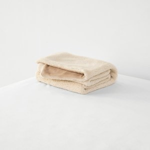 WARM TOUCH 石墨烯保暖法蘭絨萬用毯 杏棕