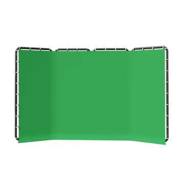 背景支架 2.4x4M/ 7.87x13.12FT 大型可折疊背景支架重型帶綠色背景綠色屏幕背景套件帶儲物袋,適用於影樓