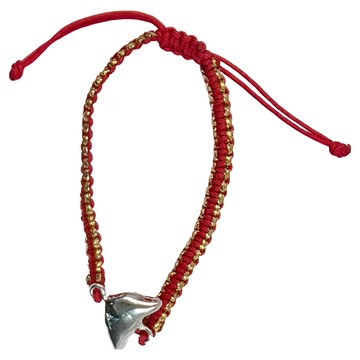 狐仙招桃花人際手鍊  金紅  16cm