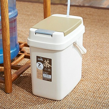 茶渣桶 茶桶 茶臺朔料倒茶水茶渣桶 廢水桶茶水桶 過慮排水垃圾桶帶蓋茶具配件
