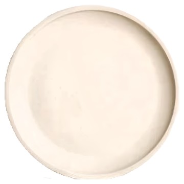 Homely Zakka 莫蘭迪啞光磨砂陶瓷餐盤碗餐具 小圓平盤  21 x 2.5cm  莫蘭迪白  1個