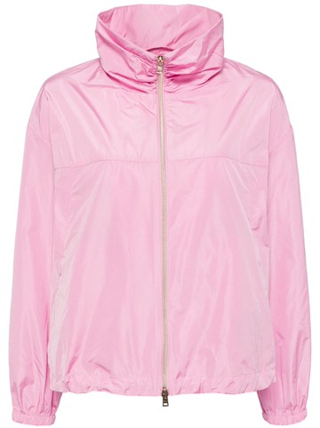 Herno - high-neck zip-up jacket - women - Polyester - 44 - Pink