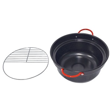 生活King 多彩日式油炸鍋 雙耳 適用於電磁爐瓦斯爐  24cm  1個