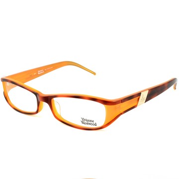 Vivienne Westwood 英國薇薇安魏斯伍德英倫時尚★黑框線條金屬土星設計光學眼鏡(琥珀黃)VW11504