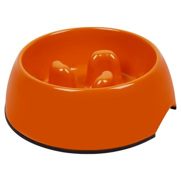 SUPER 休普 優質健康慢食碗狗碗貓碗寵物碗/SD優質美耐皿 L  1個  橘色