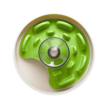 PetDreamHouse 旋轉益智慢食碗-UFO迷宮-綠 (寵物碗 藏食碗 嗅聞碗)