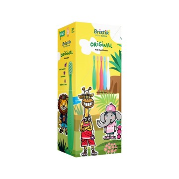 【Bristik】 魔法棒 進階兒童抗菌極細緻軟毛牙刷(5入)