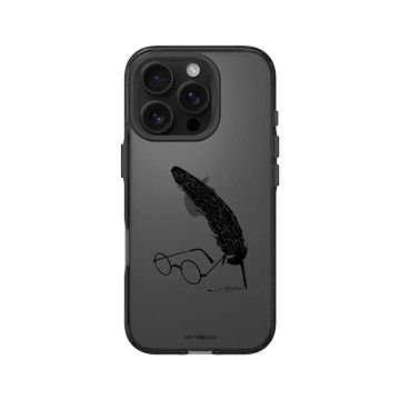 iPhone 16 Pro Clear 酷墨灰 - 哈利波特 Harry Potter - 羽毛筆和眼鏡