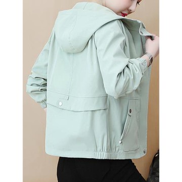短外套女士早秋季2025年新款春秋百搭媽媽小個子風衣時尚夾克上衣