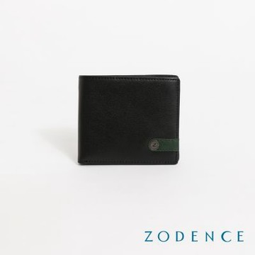 ZODENCE TAI撞色進口真皮透明窗10卡短夾-多色