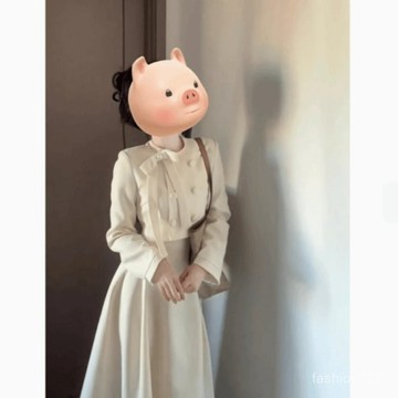 💛限時下殺💛【南洋韆金】富家韆金小香風蝴蝶結氣質外套A字半身長裙子三件套