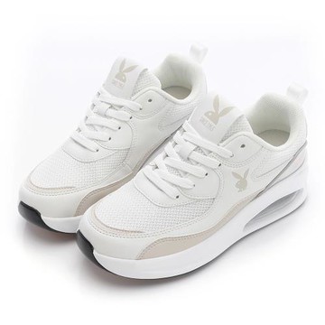 【PLAYBOY】FANTACY 漂浮輕彈力氣墊鞋-PY1651白杏