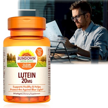 【即期品-廠商直送】美國Sundown日落恩賜 游離型超級葉黃素20mg軟膠囊(30粒/瓶)(效期2026/1/31)