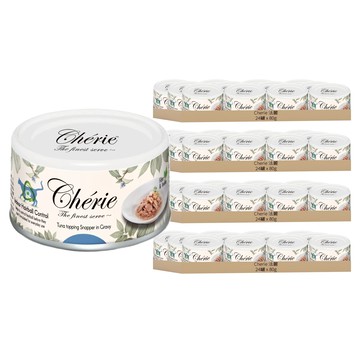 Cherie 法麗 室內貓化毛配方 湯罐頭  鮪魚佐鯛魚  80g  96罐