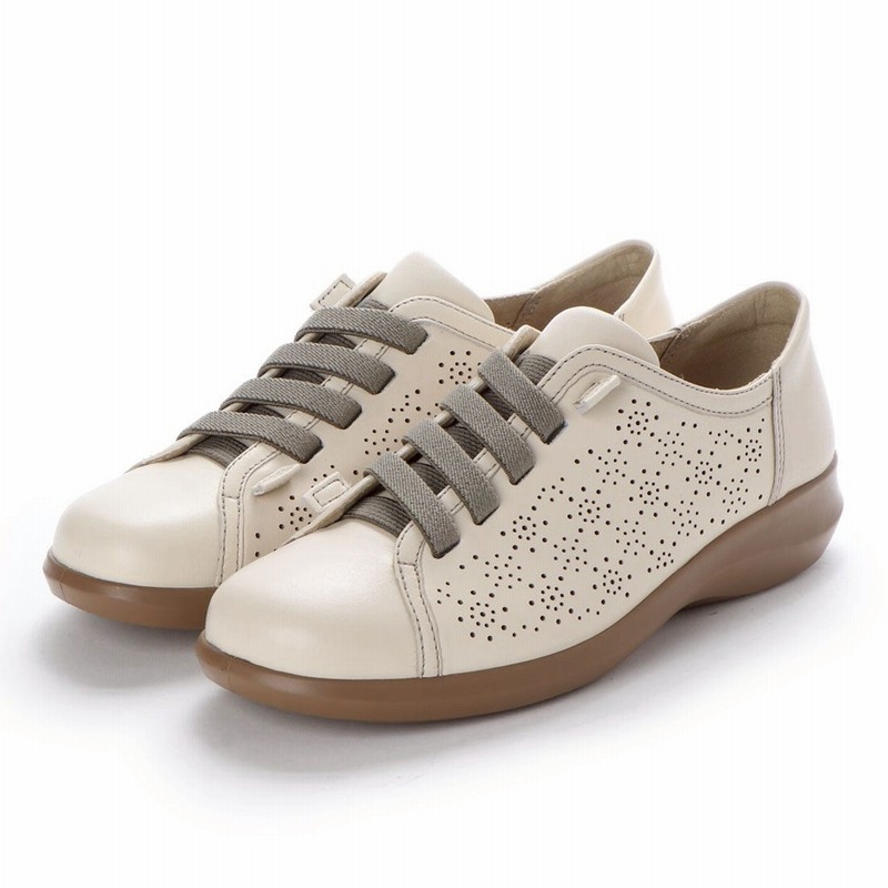 アキレス ソルボ ACHILLES SORBO カジュアルスニーカー （アイボリー