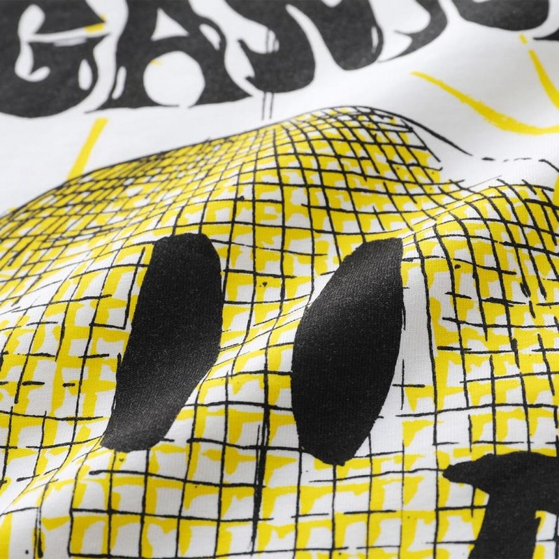 <NAO>GANNI Tシャツ スマイルマーク GANNI street shoot blogger Nordic style cartoon smiley print
