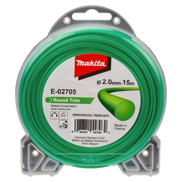 Makita E-02705 圓形尼龍繩(綠色)2.0mm*15M