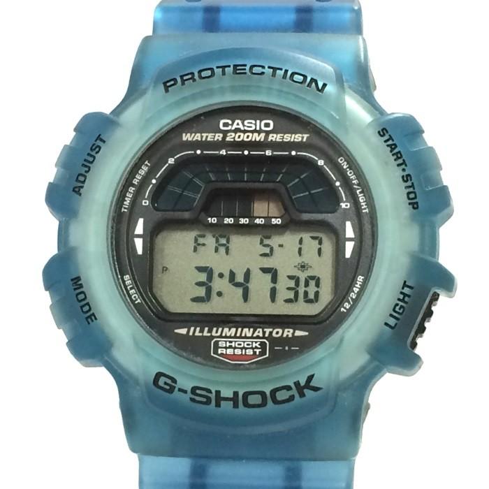 中古】カシオ Gショック 海外モデル クオーツ 樹脂バンド クリア