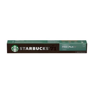 STARBUCKS 星巴克 Pike Place 膠囊咖啡 Nespresso咖啡機適用  5.3g  10顆  1盒