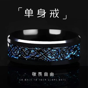 紫南宮過爐開光🙏🏻戒指 龍紋戒指 招財復古男士戒指 鈦鋼指環 開運防小人指環 男戒 單身戒 食指戒 交換禮物