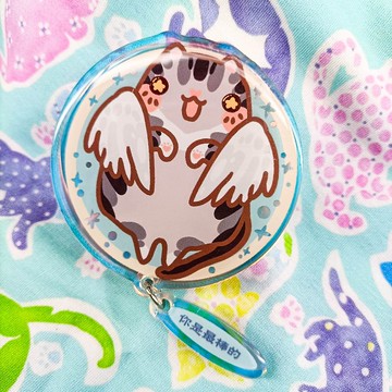 106005_甜味海帶-翅膀貓藍E1_磁吸壓克力氣囊支架