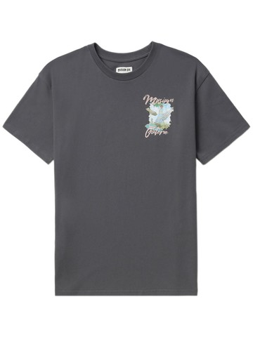 Musium Div. - graphic-print cotton T-shirt - women - Cotton - XS - Grey