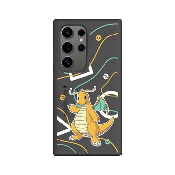 Galaxy S24 Ultra SolidSuit 黑 - 寶可夢 Pokemon - 幾何系列-快龍