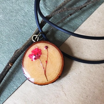 乾花滴膠項鍊/墜子(短款)