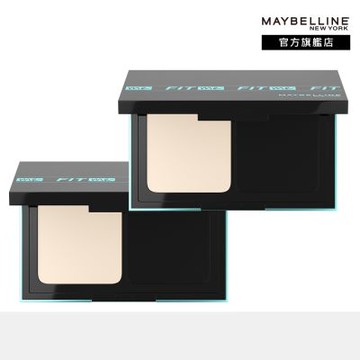 MAYBELLINE 媚比琳 反孔特霧全進化零瑕嫩粉餅SPF44 PA++++【全新升級】(2入組)