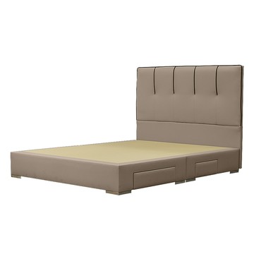 IHouse-奶油夾心 雙人5尺(貓抓皮床片+4抽底) 房間2件組奶杏仁#627-02