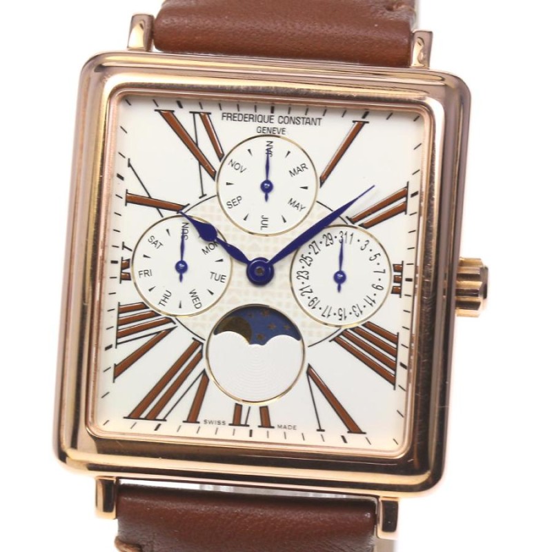 FREDERIQUE CONSTANT】フレデリック・コンスタント パスエイション トリプルカレンダー ムーンフェイズ FC265X3C4/5/6  クォーツ メンズ | LINEブランドカタログ