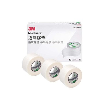 3M 通氣膠帶 X3個(1吋) (1530-1白色)