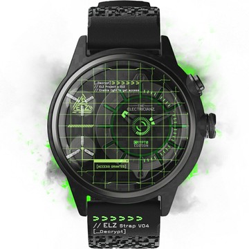 送禮首選★THE ELECTRICIANZ 發電機 THE CRYPTO EDITION 手錶 男錶-45mm綠光 ZZ-C1C/02-CRD  附提袋【全館滿額折價★APP下單點數4倍送】線上購買享_實體門市同步服務