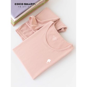 秋衣秋褲套裝女純棉少女初中高中學生保暖內衣女大童打底棉毛衫冬