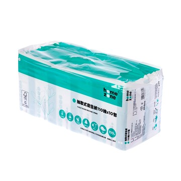 Home Zone 連續抽取式花紋衛生紙110抽10包