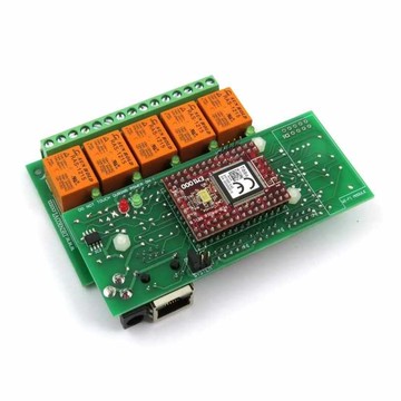 Denkovi Ethernet Relay Card 5 Channel with DAEnetIP3 - TCP/IP, HTTP API, RTC [2美國直購]