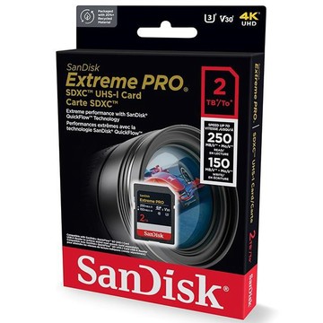 SanDisk 2TB 2T SDXC【250MB/s Extreme Pro】4K U3 A2 V30 相機記憶卡