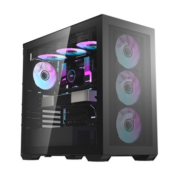 【darkFlash】大飛 DLX4000 Mesh 奢華特選 機殼 (不含風扇) 鐵網版 黑