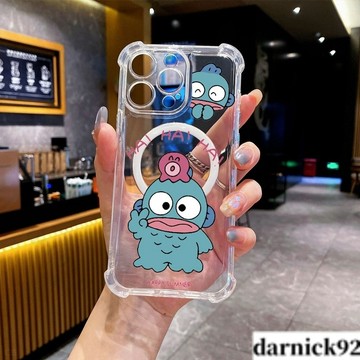 耶小丑魚漢頓磁吸充電四角氣墊超級防摔i16PROMAX 蘋果iPhone15 14 13 12 11保護殼