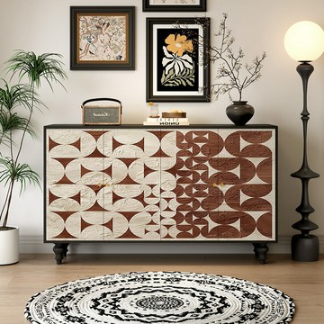 免運/公司貨 餐邊櫃 原木餐邊櫃 法式餐邊柜復古鞋柜中古風酒店民宿實木儲物柜可收納置物玄關柜 可開發票 全館五折 工廠現貨直銷 新品特價 z10302