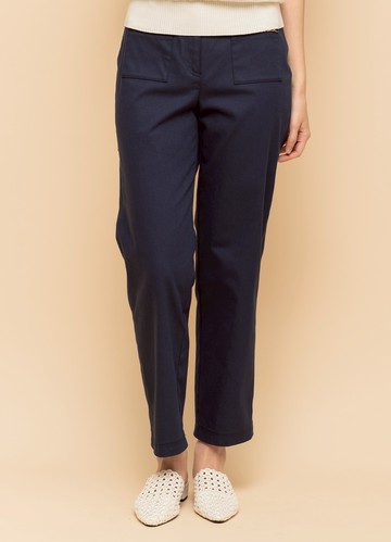 夜藍銀河鏈飾棉質錐形褲