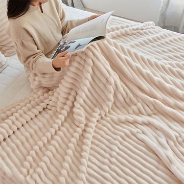 comet Home 燈芯絨毛毯  L(200 x 150cm)  米色