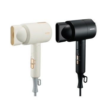 【KINYO】雙電壓負離子吹風機 KH-193 110V/220V 黑色/米色 可折疊 攜帶超輕量 出國旅行【壹品藥局】