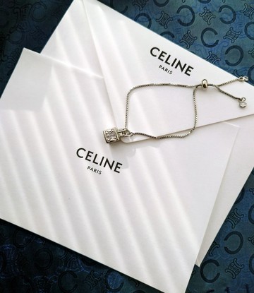 中古真品 CELINE銀凱旋門 項鍊頸鏈 手鏈手鐲 鑰匙扣包包掛件掛飾