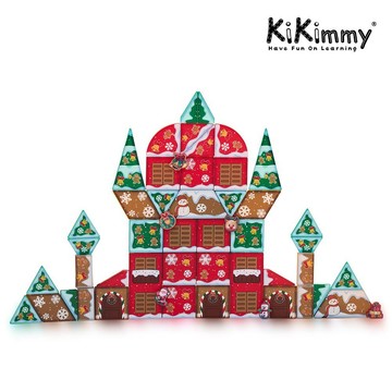 Kikimmy   聖誕驚喜/磁力片積木 70PCS