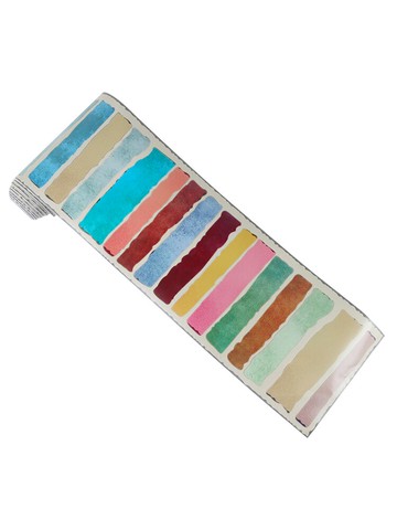 廚房復古腰線創意裝飾自粘衛生間浴室防水墻面瓷磚貼紙踢腳線墻貼