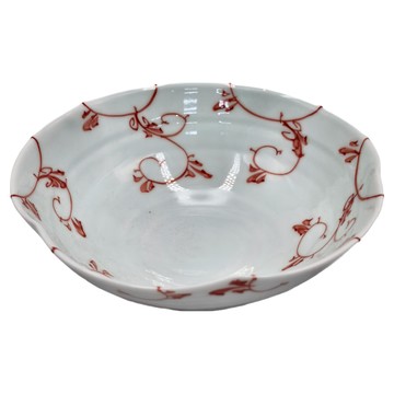 佐和陶瓷 一藏赤唐草姬碗 180mL 產地日本  赤唐草  1個