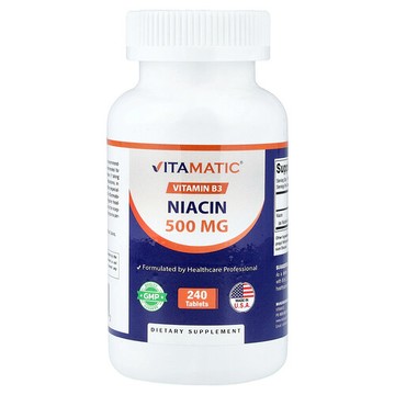 Vitamatic, 煙酸，500 毫克，240 片