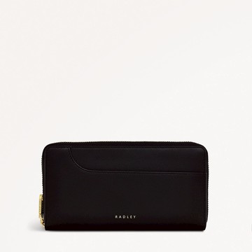Radley London Womens Leather Pockets Large Zip Around Matinee - Black Large